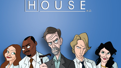 House M.D. cartoonish caricature