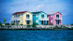 Houses pastel architecture