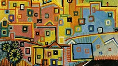 Houses Spanish Villages artwork traditional art Pablo Picasso