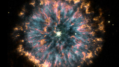 Hubble glowingeye nebula Space