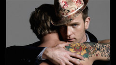 Hugging tattoos Men embrace