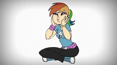 Human my little pony rainbow dash Human Rainbow Dash Dashie Oh 