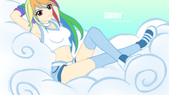 Human rainbow dash My