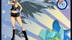 Human rainbow dash My