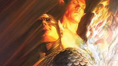 Human torch captain america marvel comics Alex Ross Namor The 