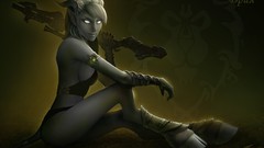 Hunter world of warcraft artwork draenei blizzard entertainment