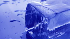 Ice cold Frozen macro