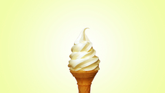 Ice cream cone vanilla
