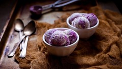 Ice cream dessert blueberry