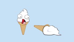 Ice cream funny cone minimalistic