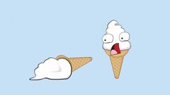 ice cream humor food Simple Background Sweets waffles