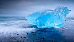 Ice iceberg national geographic glowing iceland