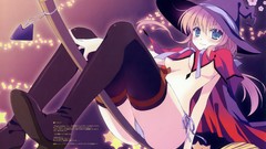 Ice string Anime dress witch long hair nanao naru choco panties