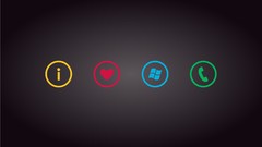 Icons minimalistic microsoft windows