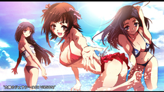 Idolmaster Beaches ocean bikini