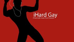 Ihard Gay red background