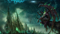 Illidan background by makronette