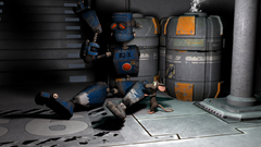 Im old robot graphic