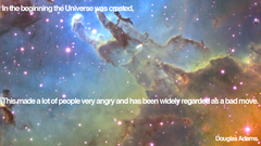 In The beginning thanks