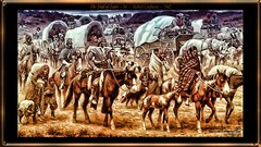 Independence Horses trail tears paintings Indians artwork 