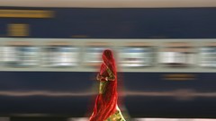 India national geographic motion blur National Rajasthan trains 
