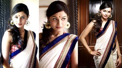 Indian models traditional dressing Andrea saree