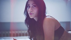 Indoors brunettes models Leya Nebula