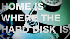 Indoors houses hard disk