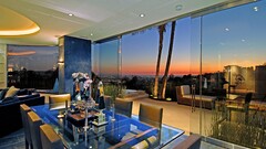 indoors sunset living rooms architecture room table luxury