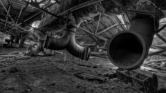 Industrial urban walls decay deb