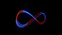 Infinity geometry led light painting
