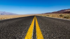 Infinity roads Texas USA Death Valley