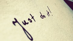 Inscription light paper just do it