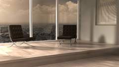 Interior chairs window panes