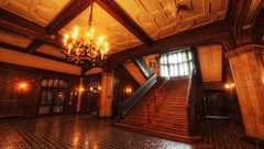 Interior design stairways mansion house