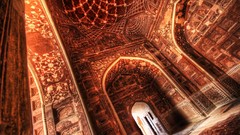 Interior palace India ceiling architecture hall