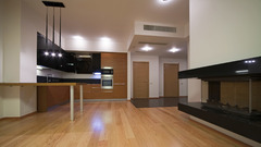 Interior wood floor