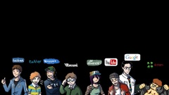 Internet black background Meet