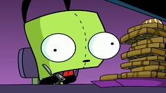 Invader Zim food waffles