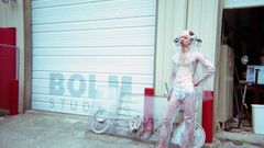 Invisible bicycle outside bolm