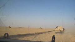Iraq us humvees patrol