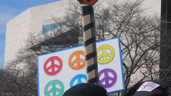 Iraq War protest high