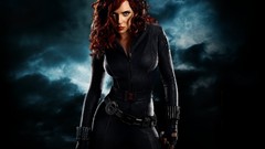 Iron Man 2 Scarlett Johansson redhead Black Widow leather suit