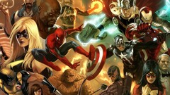 Iron Man Black Widow captain america thor Spider-Man wolverine