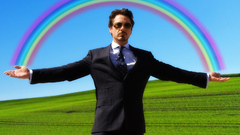 Iron Man rainbows tony