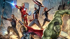 Iron Man thor captain america The Avengers Black Widow Hawkeye 