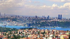 Istanbul Bridges cities cityscapes bosphorus Bosphorus Bridge