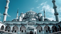 Istanbul mosques grand towns Sultan Ahmet