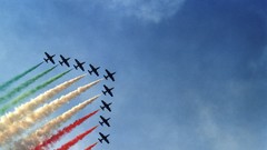 Italian Italy contrails acrobatics