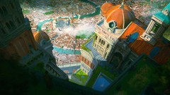 Italy Castles renaissance cityscapes artwork digital art